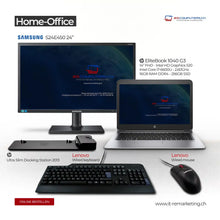 Home Office Set 5: HP Folio 1040 G3 Core i7-6600U 16GB RAM 256 GB SSD &amp; SAMSUNG 24″